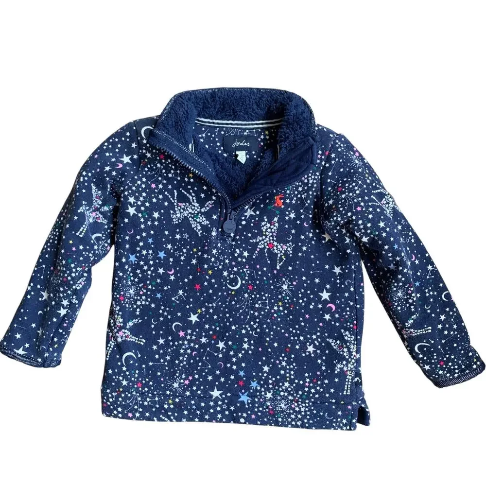 Joules Fairdale Luxe Half Zip Sweatshirt in Skystar
